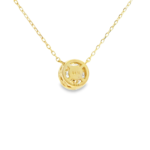 Bezel-Set Round Lab-Grown Diamond Necklace - Image 3