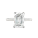 Emerald Cut Solitaire Lab-Grown Diamond Ring