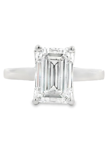 Emerald Cut Solitaire Lab-Grown Diamond Ring