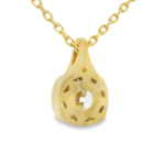 Round Bezel Lab-Grown Diamond Necklace - Image 3
