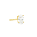 Oval Brilliant Solitaire Lab-Grown Diamond Ring - Image 6