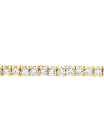 Round Lab-Grown Diamond Tennis Necklace