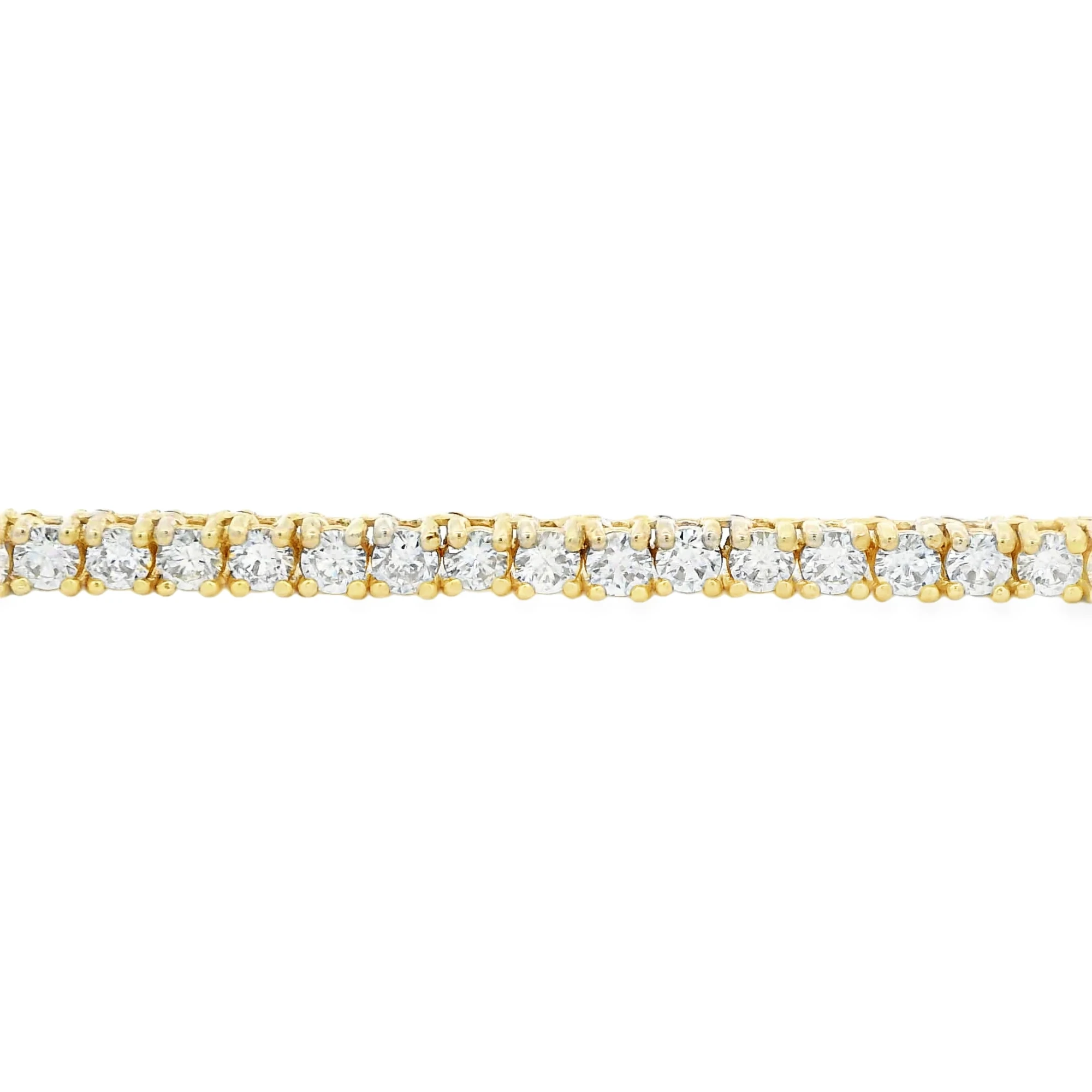 Round Lab-Grown Diamond Tennis Necklace