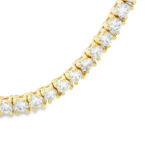 Round Lab-Grown Diamond Tennis Necklace - Image 2