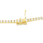 Round Lab-Grown Diamond Tennis Necklace - Image 4