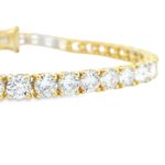 Classic Round Lab-Grown Diamond Tennis Bracelet (12.32ct) - Image 4
