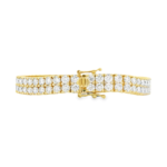 Double Row Lab-Grown Diamond Tennis Bracelet (14.47ct) - Image 2
