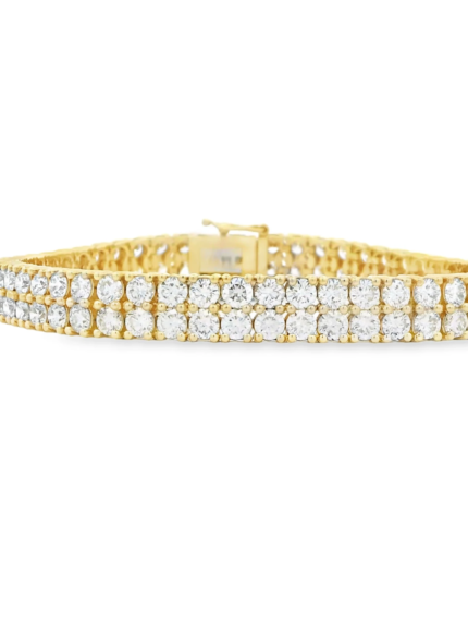 Double Row Lab-Grown Diamond Tennis Bracelet (14.47ct)
