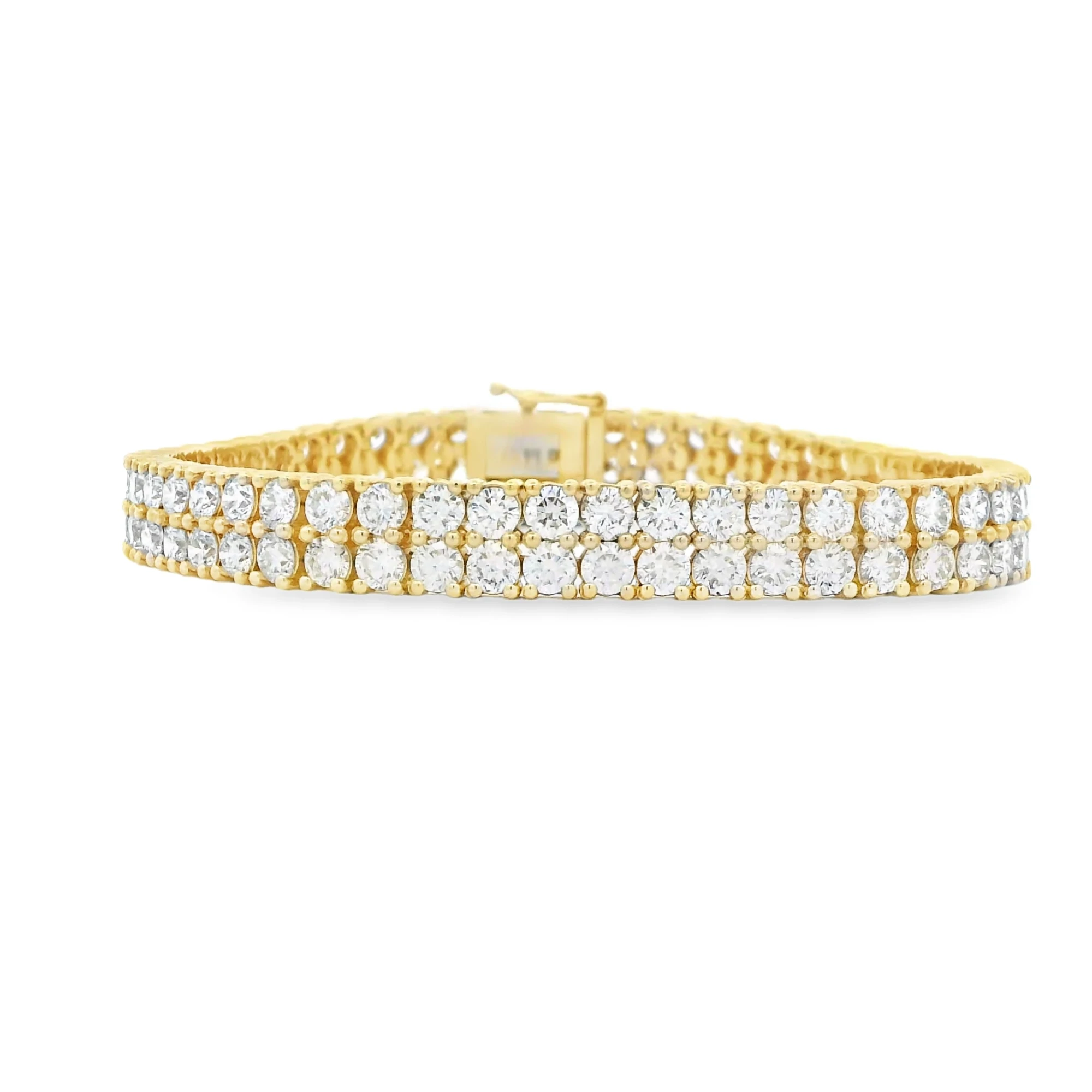 Double Row Lab-Grown Diamond Tennis Bracelet (14.47ct)