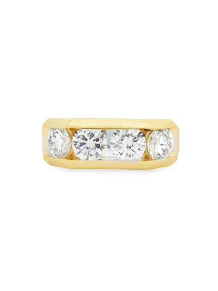Men’s Channel-Set Lab-Grown Diamond Band