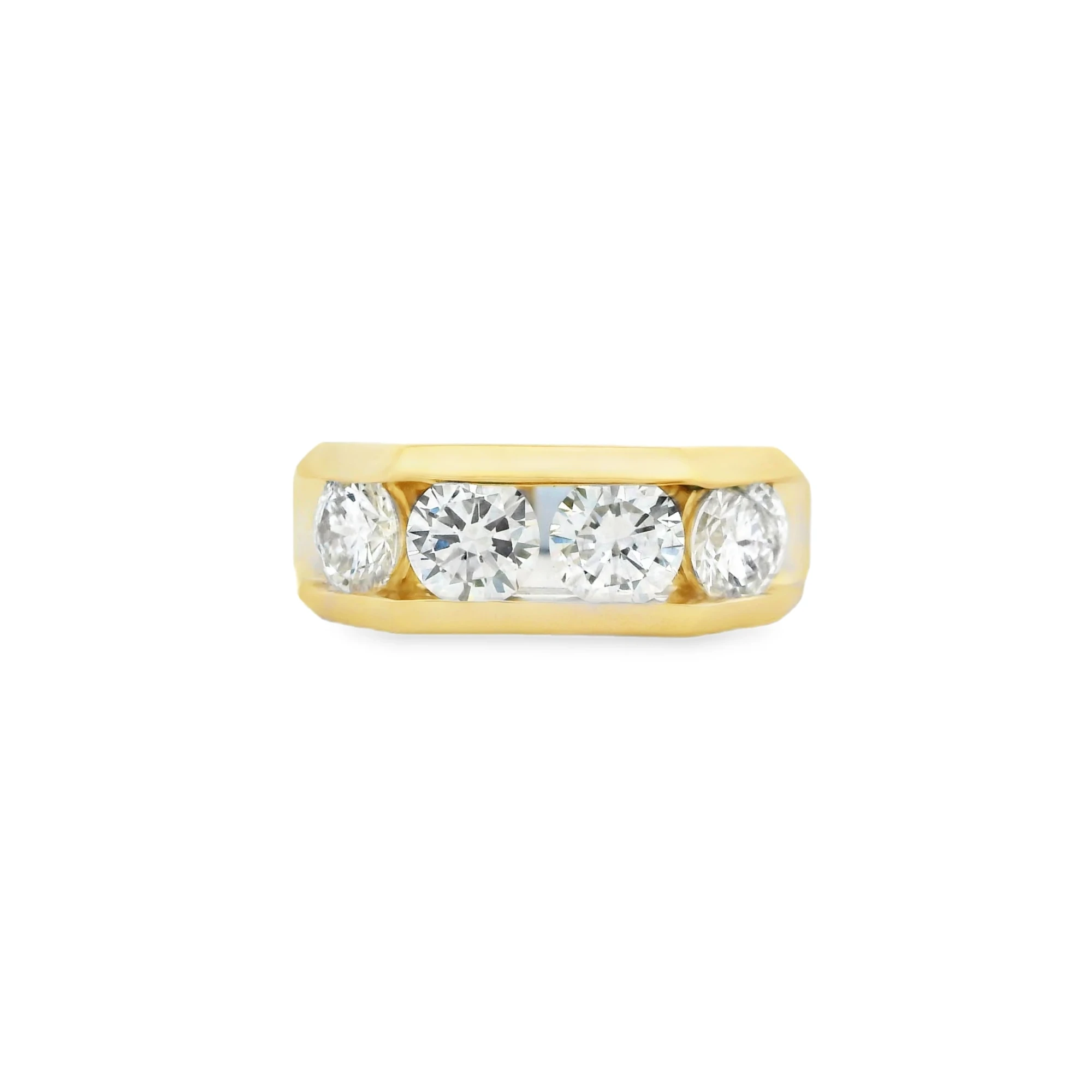 Men’s Channel-Set Lab-Grown Diamond Band