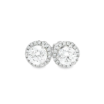 Halo Lab-Grown Diamond Stud Earrings