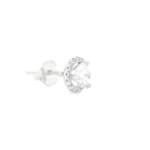 Halo Lab-Grown Diamond Stud Earrings - Image 3