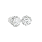 Halo Lab-Grown Diamond Stud Earrings - Image 5