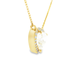 Heart Shape Halo Lab-Grown Diamond Pendant - Image 7