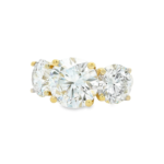 Round Brilliant Three-Stone Lab-Grown Diamond Ring - Image 3