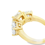 Round Brilliant Three-Stone Lab-Grown Diamond Ring - Image 4