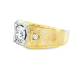 Men’s Two-Tone Heavy Prong Lab-Grown Diamond Ring - Image 2