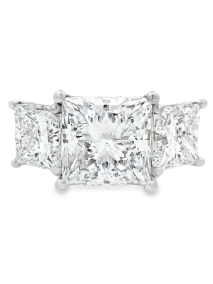 Princess Cut Three-Stone Lab-Grown Diamond Ring