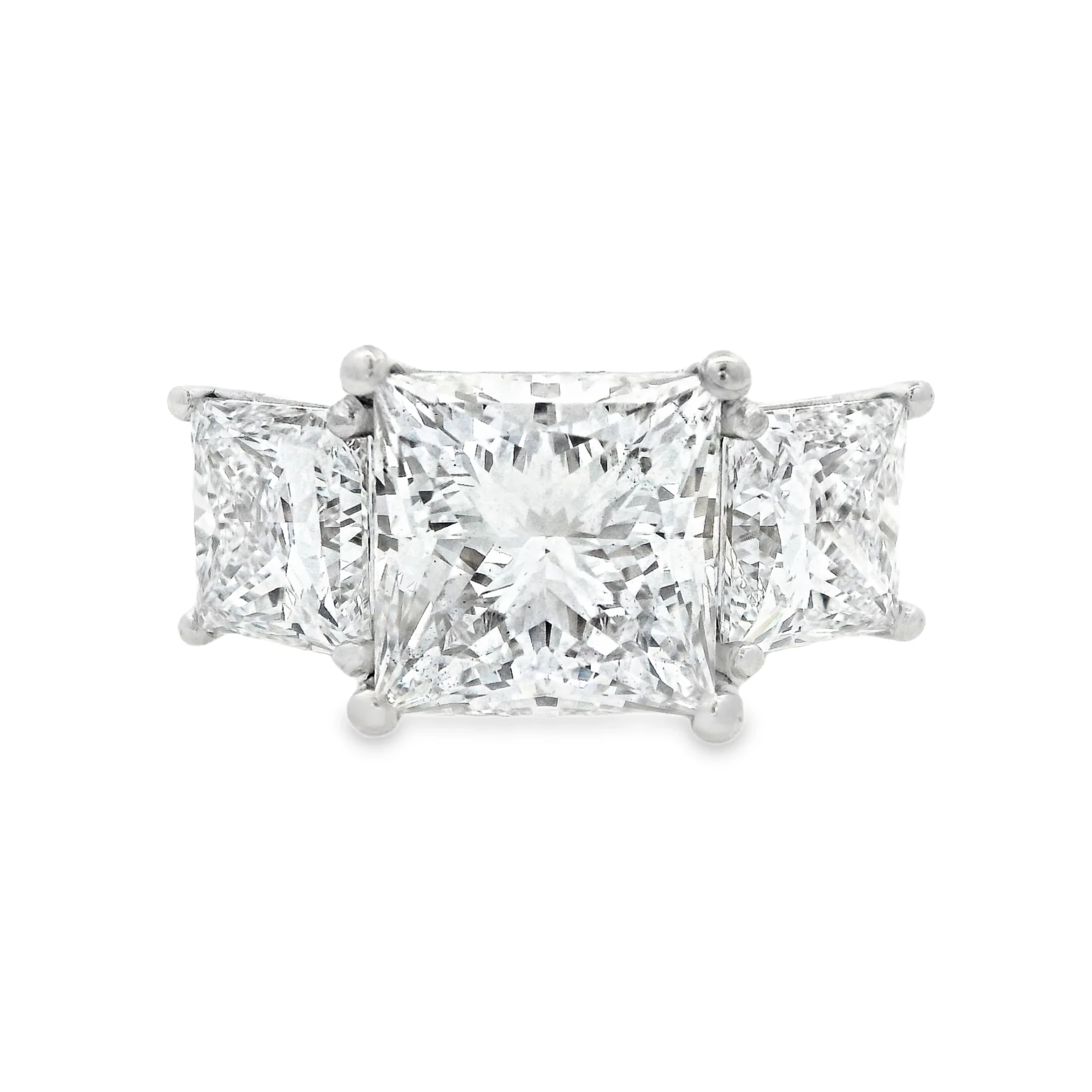 Princess Cut Three-Stone Lab-Grown Diamond Ring
