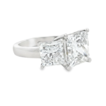 Princess Cut Three-Stone Lab-Grown Diamond Ring - Image 3