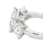 Princess Cut Three-Stone Lab-Grown Diamond Ring - Image 4