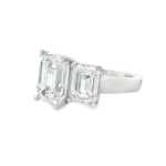 Emerald Cut Three-Stone Lab-Grown Diamond Ring - Image 3