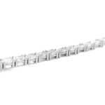 Alternating Oval and Round Diamond Tennis Bracelet - Image 3