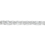Alternating Oval and Round Diamond Tennis Bracelet - Image 4