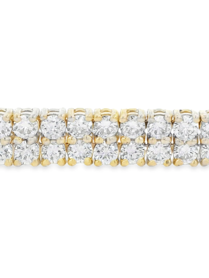 Double Row Lab-Grown Diamond Tennis Bracelet (6.31ct)