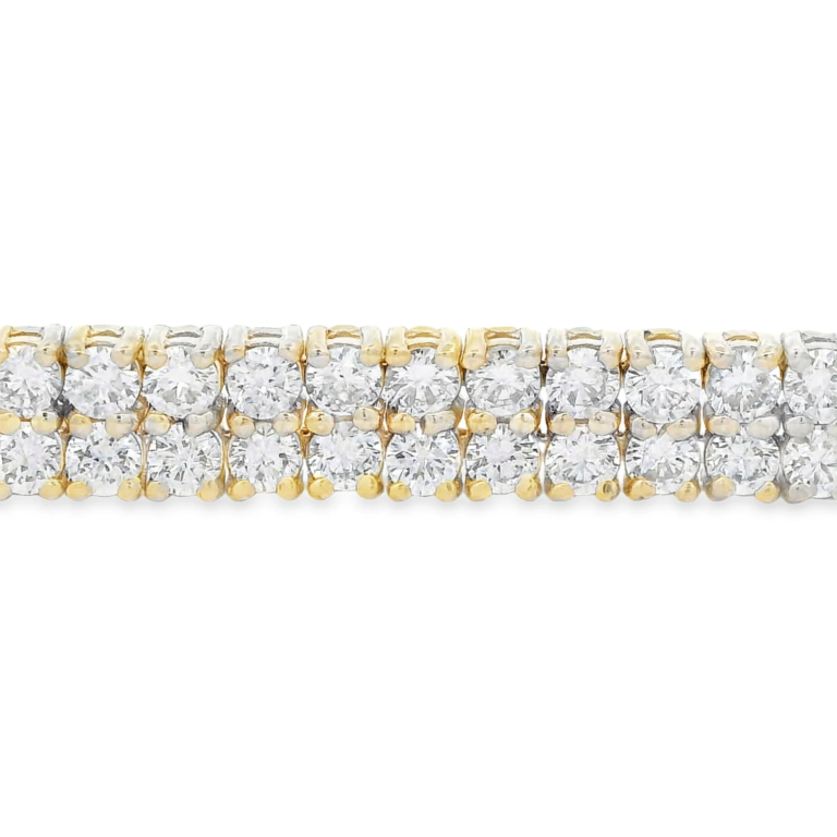 Double Row Lab-Grown Diamond Tennis Bracelet (6.31ct)