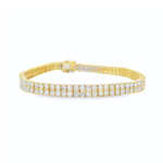 Double Row Lab-Grown Diamond Tennis Bracelet (6.31ct) - Image 5