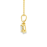 Round Halo Pendant with Diamond Bail - Image 3
