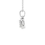 Round Halo Pendant with Diamond Bail - Image 7