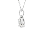 Round Halo Pendant with Diamond Bail - Image 8