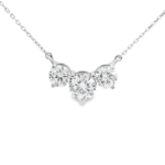Classic Three-Stone Lab-Grown Diamond Necklace
