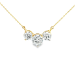 Classic Three-Stone Lab-Grown Diamond Necklace - Image 4