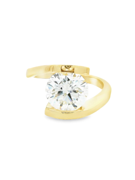 Twisted Bypass Lab-Grown Diamond Ring