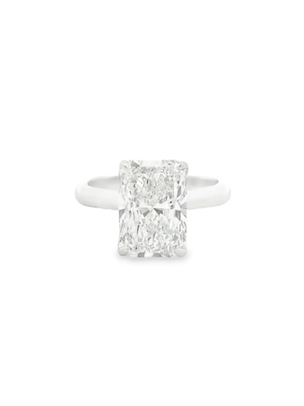 Radiant Cut Hidden Halo Lab-Grown Diamond Ring