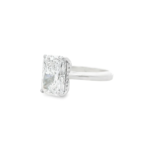 Radiant Cut Hidden Halo Lab-Grown Diamond Ring - Image 4