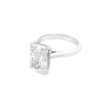Radiant Cut Hidden Halo Lab-Grown Diamond Ring - Image 5