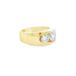Men’s Channel-Set Three-Stone Lab-Grown Diamond Ring (3.5ct) - Image 2