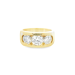 Men’s Channel-Set Three-Stone Lab-Grown Diamond Ring (3.5ct) - Image 3