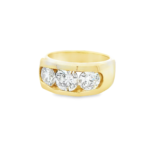 Men’s Channel-Set Three-Stone Lab-Grown Diamond Ring (3.5ct) - Image 4