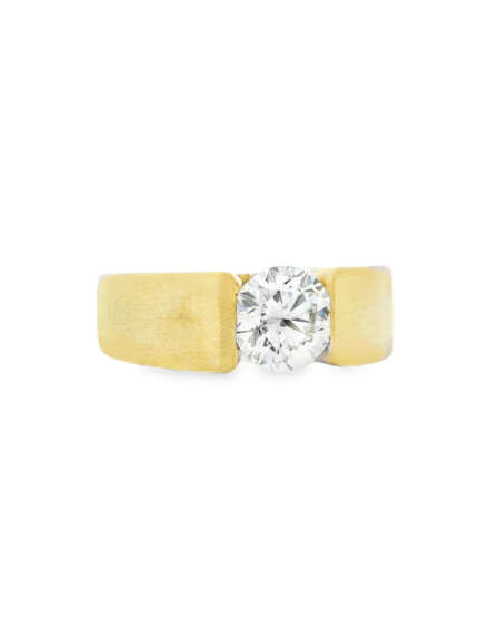 Men’s Half-Channel Lab-Grown Diamond Band