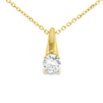 Elongated Drop Lab-Grown Diamond Necklace