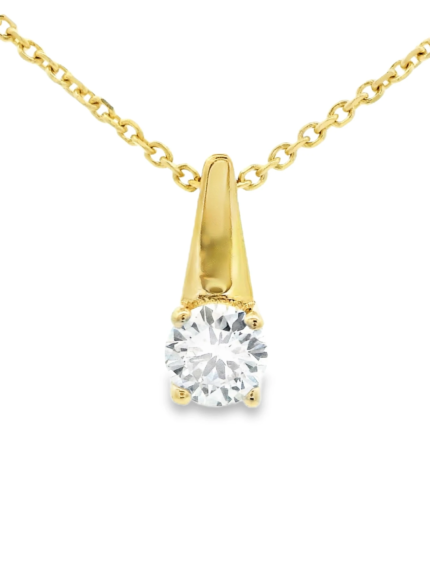 Elongated Drop Lab-Grown Diamond Necklace