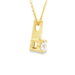 Elongated Drop Lab-Grown Diamond Necklace - Image 3