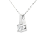 Elongated Drop Lab-Grown Diamond Necklace - Image 5