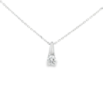 Elongated Drop Lab-Grown Diamond Necklace - Image 6